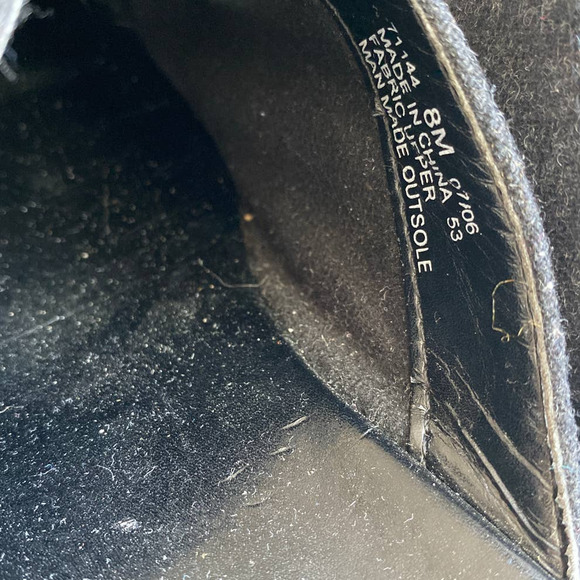 Clarks dark gray charcoal wool clogs, women's size 8 - Picture 5 of 12